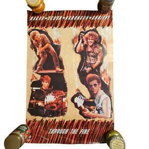 HSAS Hagar Schon Aaronson Shrieve Through the Fire VTG 1984 Promo Poster 23x35.5
